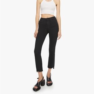 Mother Denim Insider Crop Step Fray in Not Guilty 🖤 size 26 tts